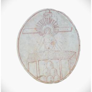 Marble Stele, Christ Of The Resurrection, 16th/17th Century