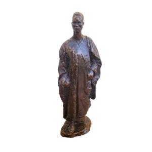 Ea Leroy, Cameroonian, H39cm, Orientalist Bronze Sculpture, Early 20th Century
