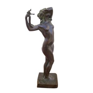 U Rusconi, Medusa, H33cm, Signed Bronze, Late 19th Early 20th Century