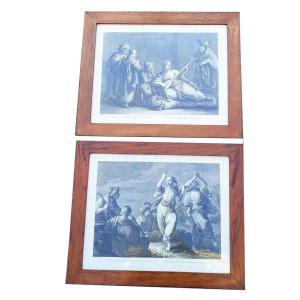 After Maggiotto, Pair Of Engravings Illustrating Zaire, 19th Century
