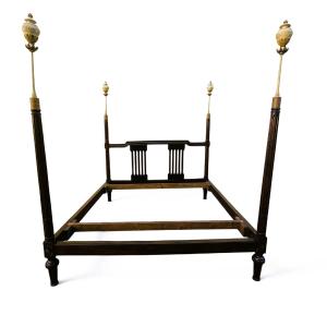Large Walnut Bed, Early 19th Century