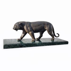 Bronze Panther, L61xm, Art Deco, 20th Century