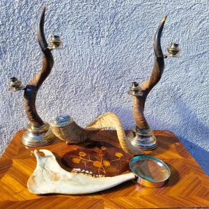 Gucci, Set Of Horn Objects, 20th Century