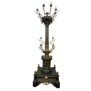 Large Candelabra H257cm, Gothic Style, Early 19th Century