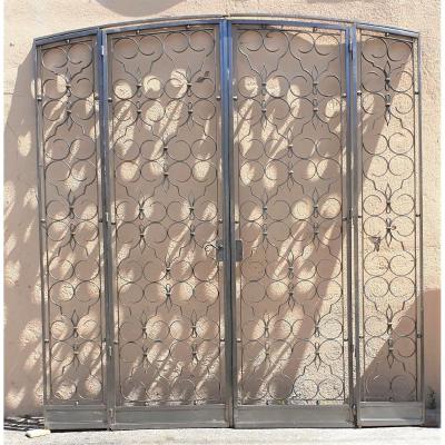 *special Offer*charles Piguet, Wrought Iron Interior Double Door, Early 20th Century