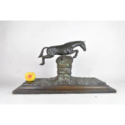 Piga, Steeple-chase, Signed Bronze, 20th Century