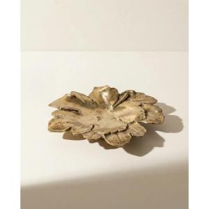 Decorative Leaf-shaped Dish – Gilt Bronze – Early 20th Century