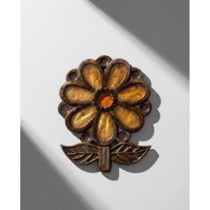 Talosel And Metal Trivet Attributed To Line Vautrin, Circa 1950–1960