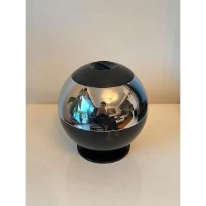 Vintage Chrome Quist Ice Bucket, Space Age Style - 1970s