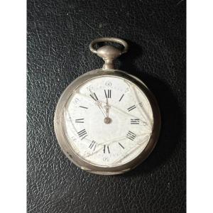 Solid Silver Pocket Watch - 19th-20th Century