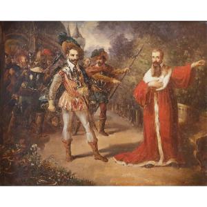 French School Around 1830/1840 - The Assassination Of President Duranti On February 10, 1589
