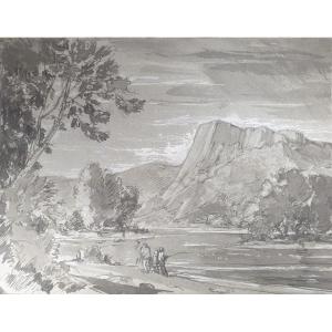 French School From The Beginning Of The 19th Century - Landscape By The River