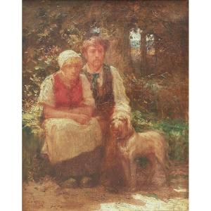 Emile Troncy - Portrait Of Peasants