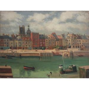 French School Of The 20th Century - The Port Of Dieppe