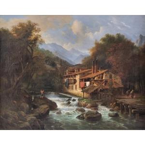 Louis Etienne Watelet - The Water Mill