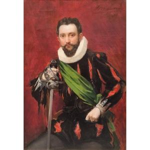 François Maurice Lard - Portrait Of The Actor Raphaël Duflos