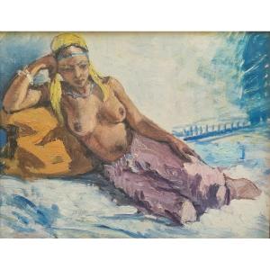 Early 20th Century French School - An Odalisque In Marocco