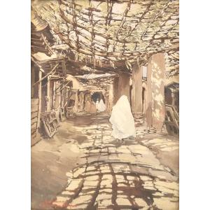 Théophile Jean Delaye - Souk In Marrakech