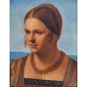 German School Of The Early 20th Century - Portrait Of A Young Venetian Woman 