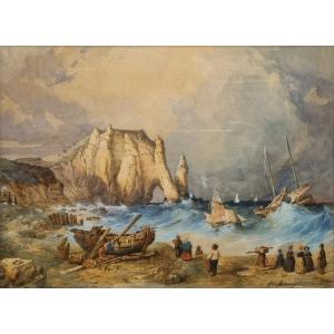 Alexis Dalige De Fontenay - Storm In Etretat