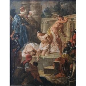 18th Century Venetian School - The Martyrdom Of Saint Cyprian And Saint Flavian Of Carthage?