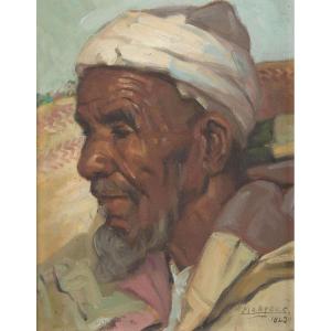 Salomon Moryoussef - Portrait Of An Old Moroccan Man