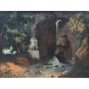 André Giroux ( Attributed To) - Landscape With Three Graces