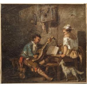 Jean-baptiste Le Prince (attributed To) - The Mandolin Player