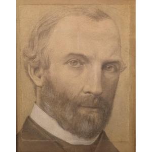 19th Century French School - Presumed Portrait Of Chaplain Rounseville Alger (1822-1905)