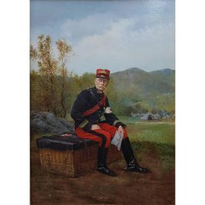 Etienne-prosper Berne-bellecour - Portrait Of Major Doctor Daymard