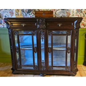 Showcase, Regency Argentier At Support Height, Liège Work From The 18th Century