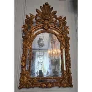 Louis XIV Mirror With Parecloses And Palmettes, Early 18th Century.  