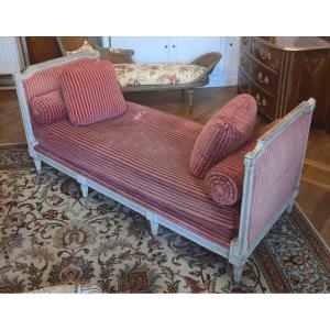 Louis XVI Style Reclining Bed With 18th Century Elements, Formerly Reassembled.