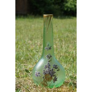 Montjoye Vase Decorated With Violets