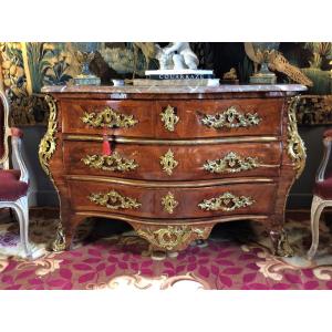 Stamped F. Lieutaud - Regency-style Commode Tombeau - Around 1720