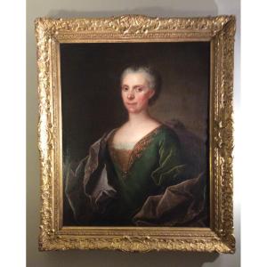 Unique Known Painting By Eloy Fontaine From 1735, Collaborator Of Hyacinthe Rigaud