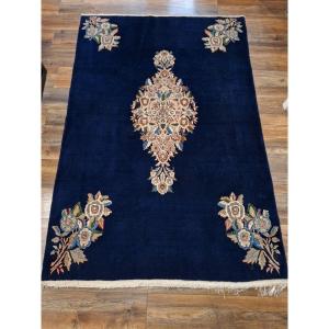 Vintage Hand Knotted Kirman Rug, Iran