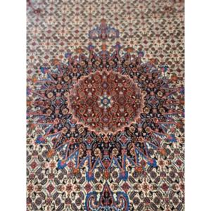 Vintage Hand-knotted Moud Rug, Iran