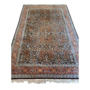 Hereke Hand-knotted Rug, "mille Fleurs" Pattern