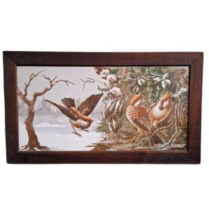 Hand-painted Ceramic Plaque, 20th Century