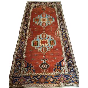 Handmade Caucasian Carpet Kharabagh, Dated And Signed 1946