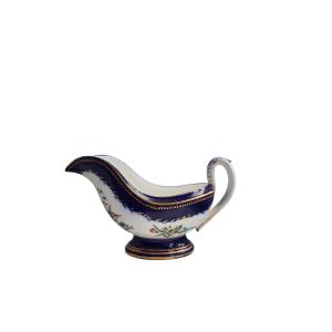 Tournai Sauce Boat, Decorated With Buffon Birds, 18th Century