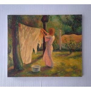 Painting By Pierre Roger Bechon-sauzeau, 1979