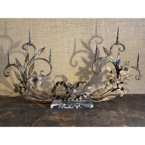 Gold-plated Metal Candle Holders