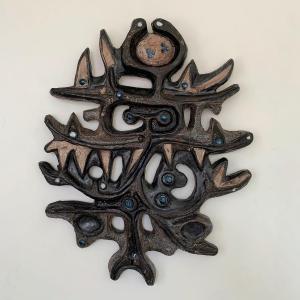 Decorative Wall Ceramic By Rogier Vandeweghe For Amphora, Circa 1960, Belgium.