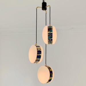 Esperia Pendant Lamp By Angelo Brotto, Circa 1960, Italy.