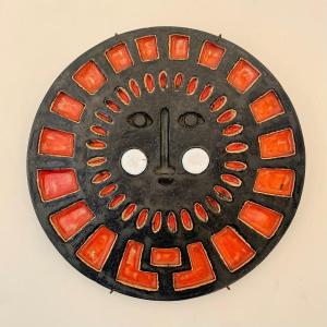Decorative Ceramic "sun", Circa 1970, France.
