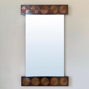 Large Santambrogio & De Berti Mirror, Circa 1960, Italy.