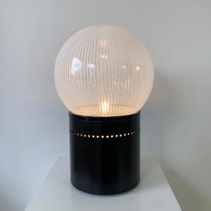 Venini Ribbed Glass Table Lamp, Circa 1960, Italy.
