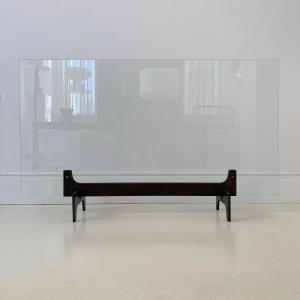 Tempered Glass Firescreen, Circa 1970, France.